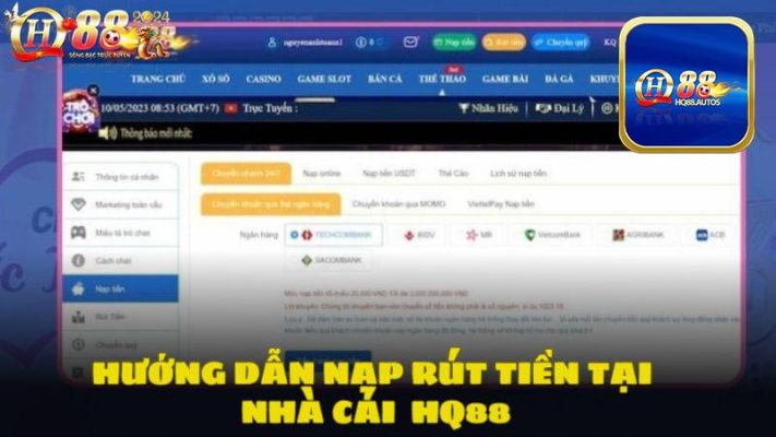 Nạp rút tiền tại QH88 vô cùng đơn giản