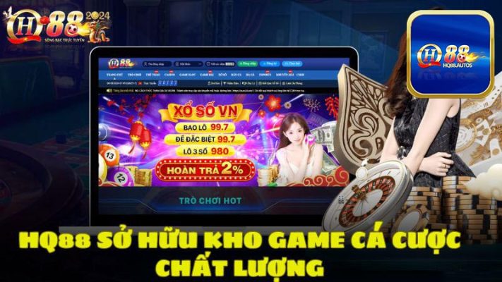 HQ88 sở hữu kho game đa dạng và phong phú